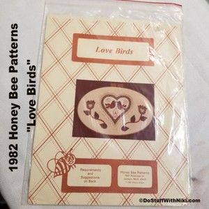 1982 Honey Bee Patterns "Love Birds" Pat034